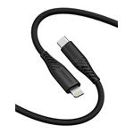 Swissten kabel Silicone USB-C / Lightning 30 W, černý