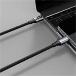 Swissten kabel Textile II USB-C / Lightning 1,5 m, černý
