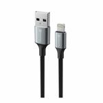 Swissten kabel Textile II USB / Lightning 1,5 m, černý
