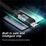 Swissten kabel Textile USB / Micro USB 2 m, černý
