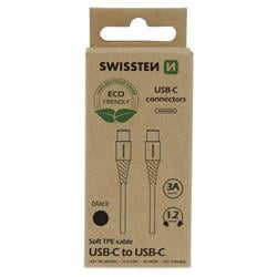 Swissten kabel USB-C / USB-C ECO, černý