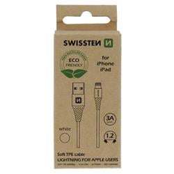 Swissten kabel USB / Lightning ECO, bílý