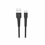 Swissten kabel USB / Micro USB 1 m, černý