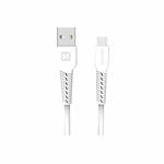 Swissten kabel USB / USB-C, bílý