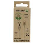 Swissten kabel USB / USB-C ECO, bílý