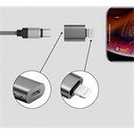 Swissten Lightning/USB-C adaptér