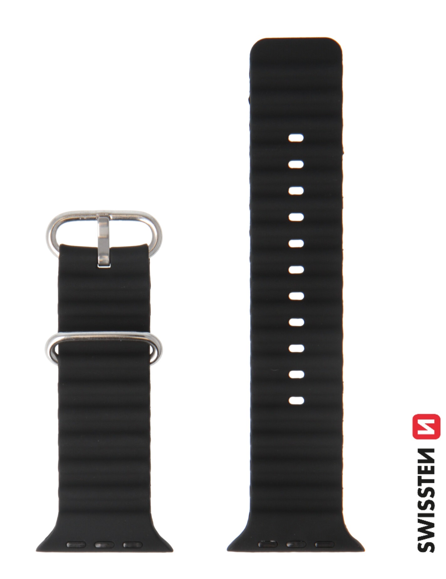 Swissten Marine Straps řemínek Apple Watch 42/44/45/49 mm, černý