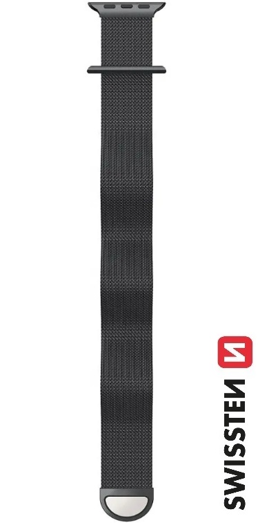 Swissten milánský řemínek pro Apple Watch 38/40/41 mm, černý