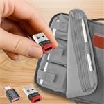 Swissten Nabíjecí adaptér s blokací dat DataGUARD USB-A (samec) / USB-C (samice), černý