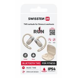 Swissten Open Ear TWS sluchátka, béžová