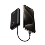 SWISSTEN POWER BANK VOLTBOX 35W 20000 mAh S INTEGROVANÝM USB-C A SVETELNÝMI KÁBLAMI ČIERNA