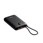 SWISSTEN POWER BANK VOLTBOX 35W 30000 mAh S INTEGROVANÝM USB-C A SVETELNÝMI KÁBLAMI ČIERNA