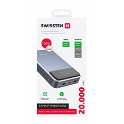 SWISSTEN powerbank 20000 mAh 100W Power Delivery for laptops