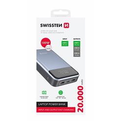 SWISSTEN powerbank 20000 mAh 100W Power Delivery pro notebooky