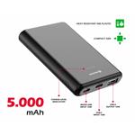 Swissten powerbanka Power Line 5000 mAh, černá