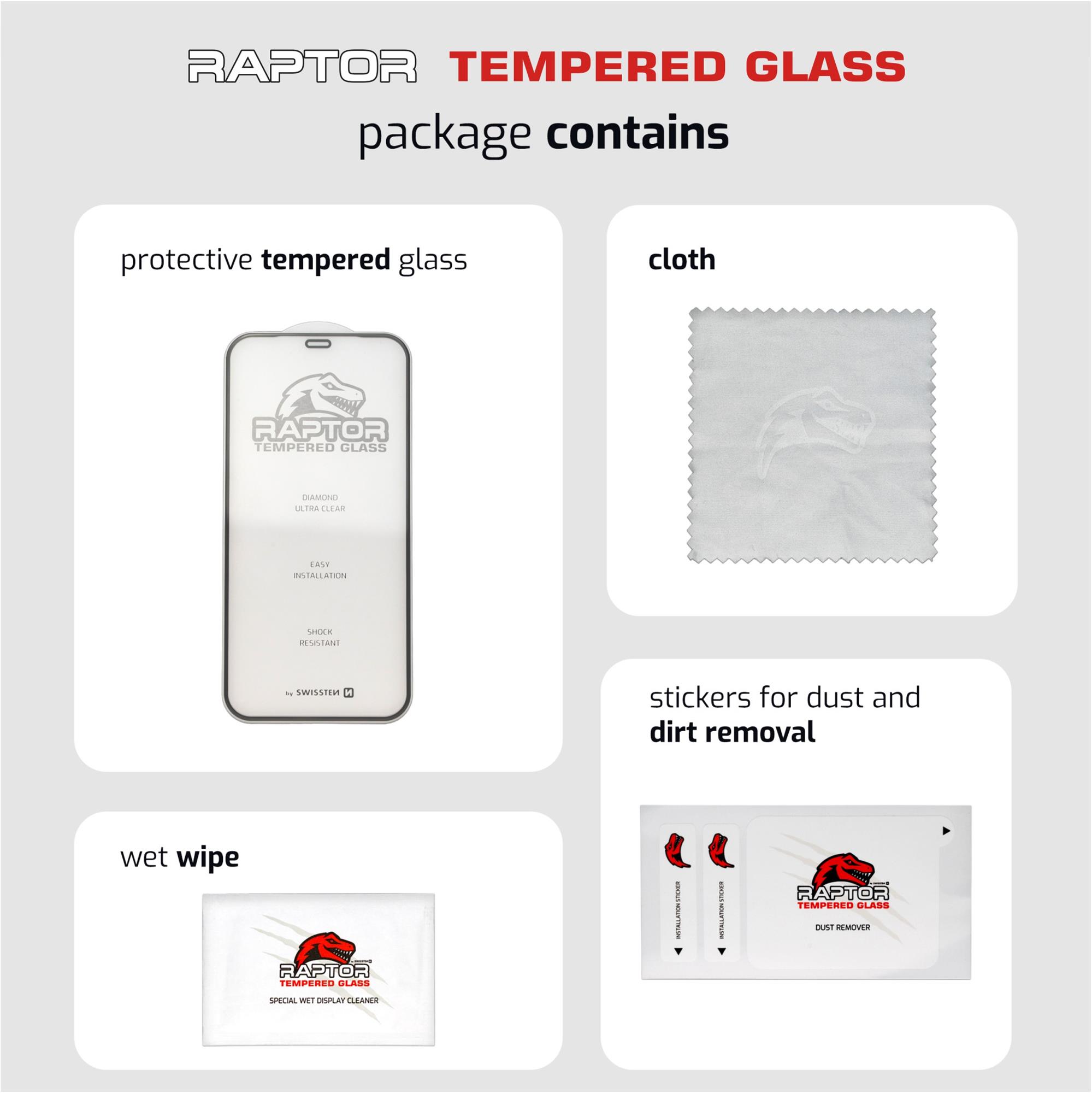 Swissten Raptor Diamond Ultra Clear 3D Apple iPhone 17/18, černé