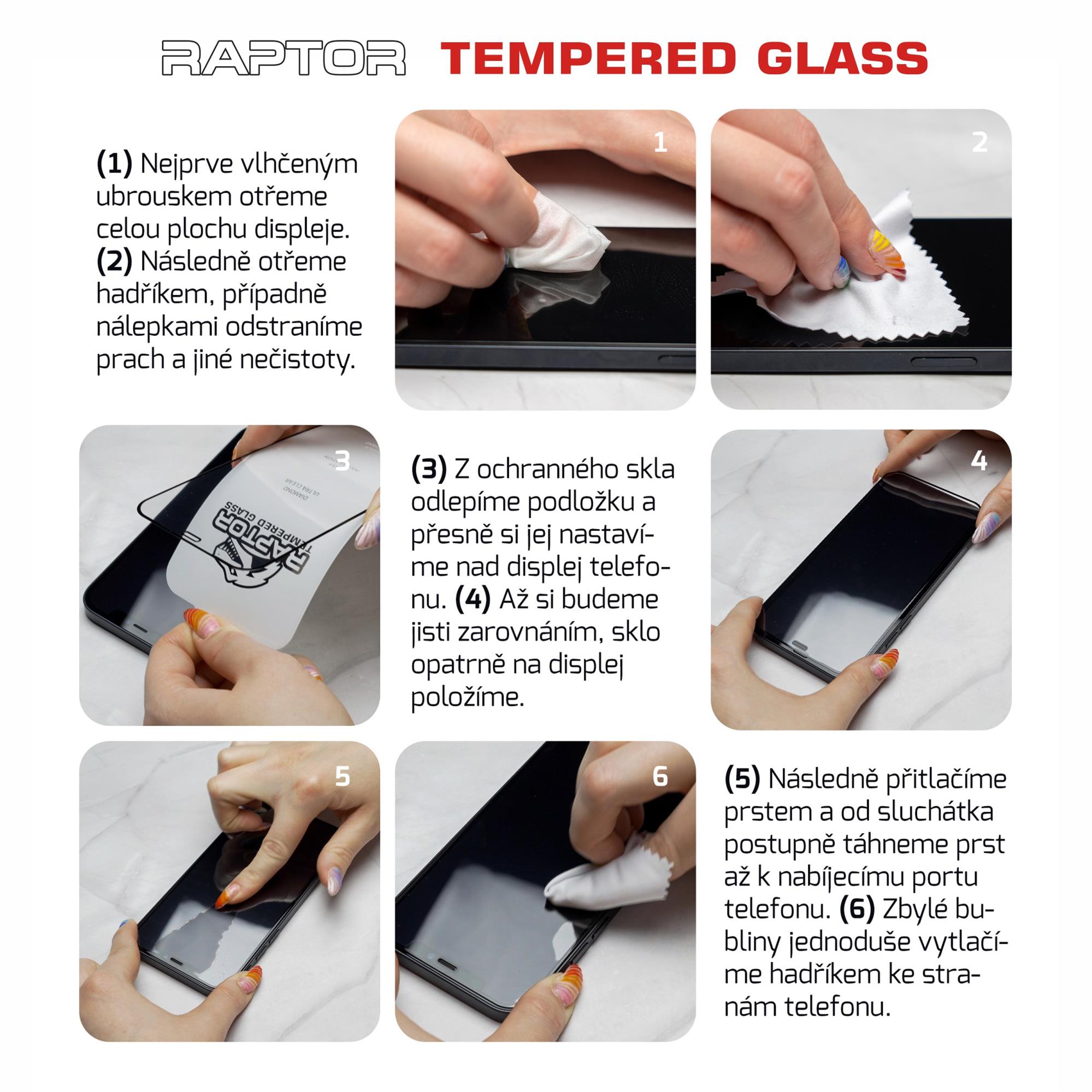 Swissten Raptor Diamond Ultra Clear 3D Apple iPhone 17 Pro Max/18 Pro Max, černé