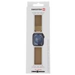 Swissten řemínek Apple Watch milánský 42–49 mm, zlatý  