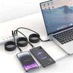 Swissten samonavíjací magnetický kábel USB-C/USB-C, 1 m