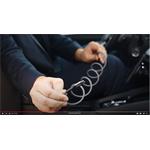 Swissten samonavíjací magnetický kábel USB-C/USB-C, 1 m