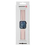 Swissten silikonový řemínek pro Apple Watch 38/40/41 mm, pískově růžový