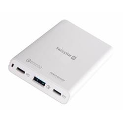 SWISSTEN síťový adaptér 60W PD3.0 & QC4 PPS 22013345 - Nabíječky