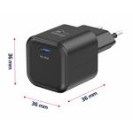 SWISSTEN SÍŤOVÝ ADAPTÉR GaN 1x USB-C 35W POWER DELIVERY ČERNÝ + DATOVÝ KABEL USB-C/LIGHTNING 1,2 M ČERNÝ