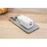 SWISSTEN SÍŤOVÝ ADAPTÉR GaN 1x USB-C 45W PD + 1x USB-A 18W QC BÍLÝ