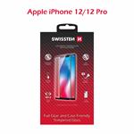 Swissten sklo Full Glue Apple iPhone 12/12 Pro, černé 