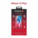 Swissten sklo Full Glue Apple iPhone 15 Plus, černé 