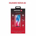 Swissten Sklo Full Glue, Color Frame, Case Friendly pro Huawei Nova 8i, černé