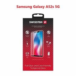 Swissten Sklo Full Glue, Color Frame, Case Friendly pro Samsung A528 Galaxy A52s 5G, černé