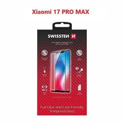 Swissten Sklo Full Glue, Color Frame, Case Friendly pro Xiaomi 17 Pro Max 5G, černé