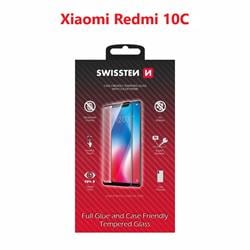 Swissten Sklo Full Glue, Color Frame, Case Friendly pro Xiaomi Redmi 10C, černé