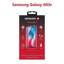 Swissten sklo Full Glue Galaxy A03s, černé  