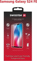 Swissten sklo Full Glue pre Samsung Galaxy S24 FE, čierne
