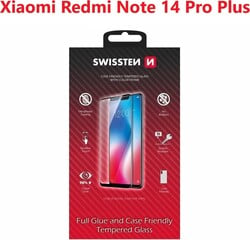 Swissten sklo Full Glue pre Xiaomi Redmi Note 14 Pro+, čierne