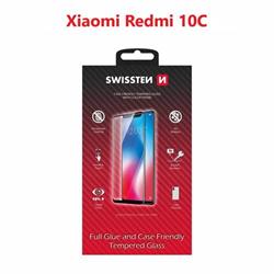 Swissten sklo Full Glue Redmi 10C, černé  
