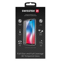 Swissten Ultra Durable 3D Full Glue, ochranné sklo pro Apple iPhone 14 Black - Černé