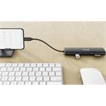 Swissten USB-C rozbočovač 7 v 1, hliník  