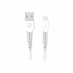 Swissten USB / USB-C kábel, biely
