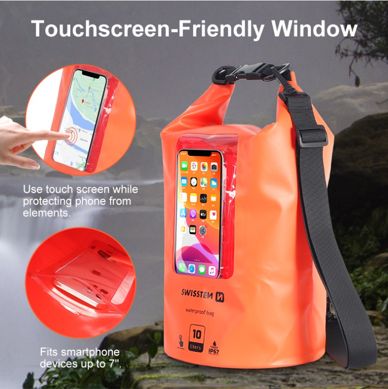 Swissten Waterproof 10L, oranžové