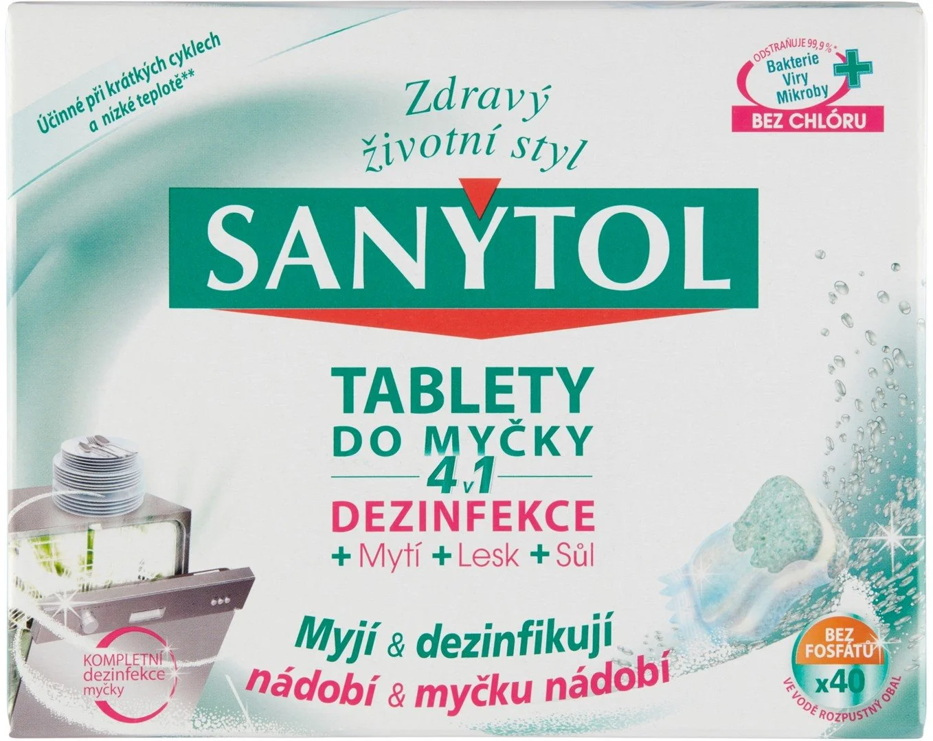 Tablety do umývačky riadu 4v1