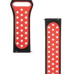 Tactical 711 Double Silikonový Řemínek 22mm Black/Red