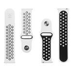 Tactical 713 Double Silikonový Řemínek 22mm White/Black