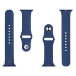 Tactical 837 Silikonový Řemínek pro Apple Watch 1/2/3/4/5/6/7/8/9/SE 38/40/41mm Navy Blue
