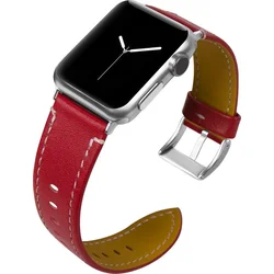 Tactical Color Kožený Pásek pro Samsung Gear 46mm Red - červený