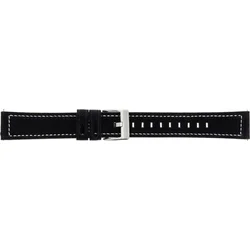 Tactical Color kožený řemínek pro Samsung Gear 42mm Black - černý