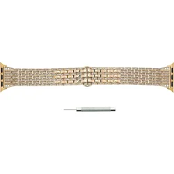 Tactical Diamond Magnetický Kovový Pásek pro Apple Watch 1/2/3 38mm Rose Gold - růžovo zlatý