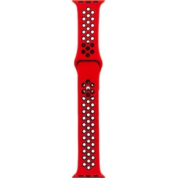 Tactical Double silikonový řemínek pro Apple Watch 4 40mm Red Black - červeno černý